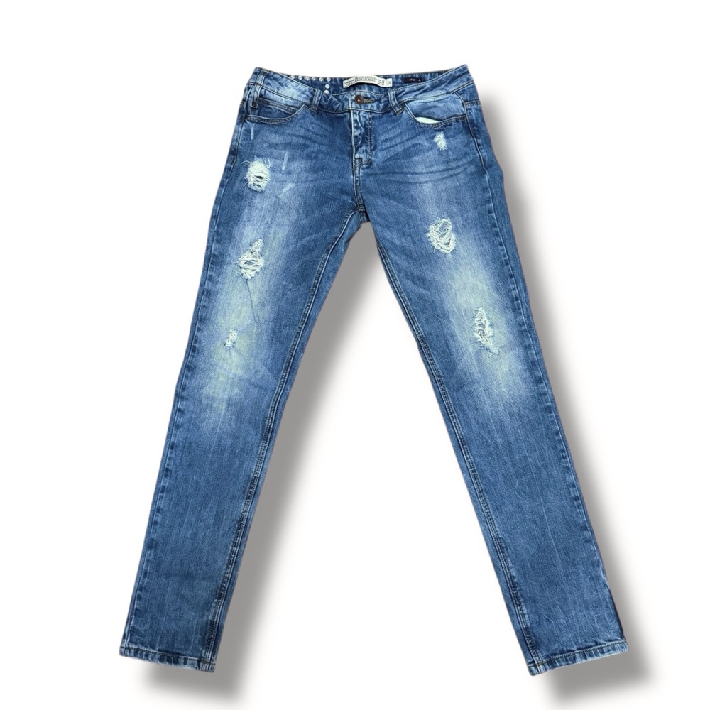 Zara distressed denim jeans